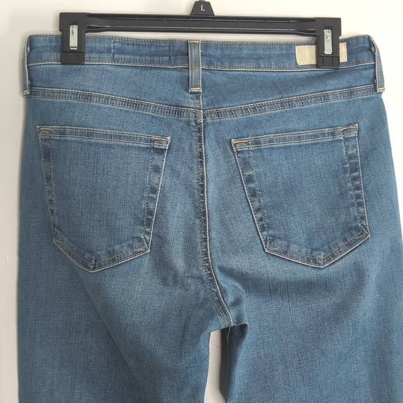 Adriano Goldschmiede The Jodi Crop High Rise Slim Flare Distressed Hem Jeans 28 - Picture 6 of 15